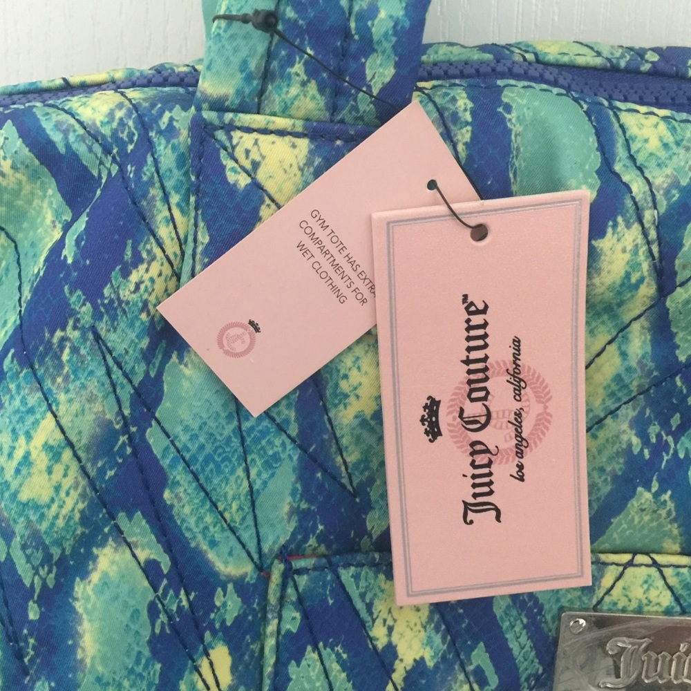 Juicy Couture Python Gym/Beach Bag 2 Wet Bags ๐ - Picture 3 of 12
